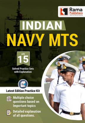 Indian Navy MTS 15 Practice Sets And Solved Papers Book For Exam With Latest Pattern And Detailed Explanation By Rama Publishers