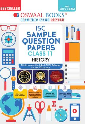 Oswaal ISC Sample Question Paper Class 11 History Book (For 2022 Exam)