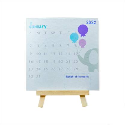 Inside Out Innovative Designs Animal Kingdom Calendar (with an Easel Stand) 2022 Table Calendar