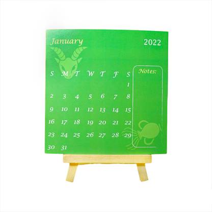 Inside Out Innovative Designs Quirky Horoscope Calendar (with an Easel Stand) 2022 Table Calendar