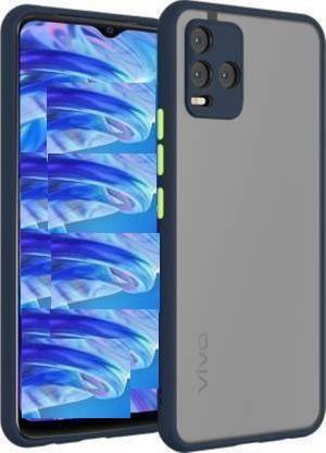 Creativo Back Cover for VIVO Y33s Full Camera Protection Smoke Matte Finish Cover,