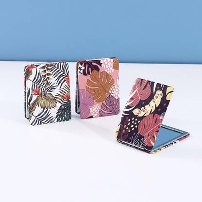 Ximi Vogue Flower Collection Rectangular Portable Mirror