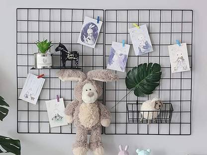 SWEETBERG Wall Grid Panel for Photo Hanging Display & Wall Decoration Organizer 65*45CM