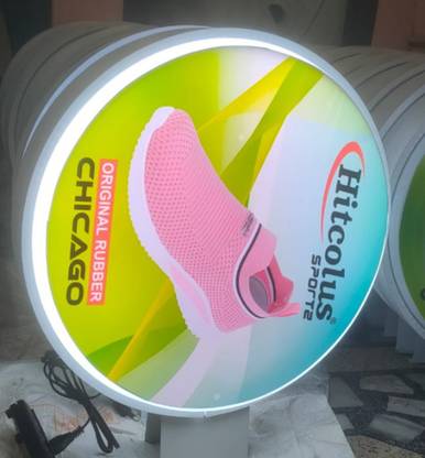SatyamADMART LED Acrylic Lolipop Flange/ Display stand 18x18 LED Display
