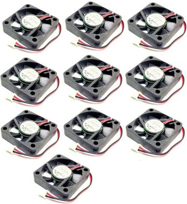 INVENTO 10Pcs 5V DC 40x40x10mm 4010 Cooling Fan Brushless motor sleeve bearing Automotive Electronic Hobby Kit