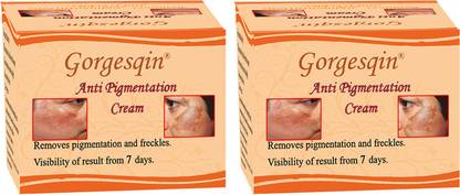 GORGESQIN 7 Days Anti Pigmentation Cream Removes pigmentation and freckels. (Pack of 2)