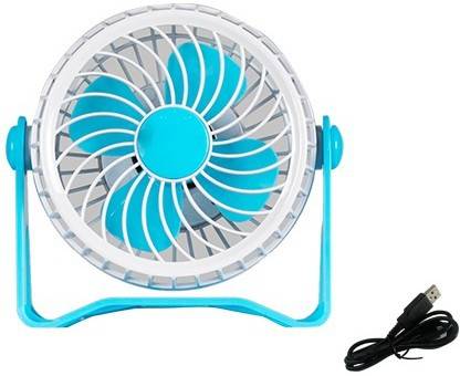 DPM JUNELEO JL-8305( 5:INCH) AC/DC RECHARGABLE MINI TABLE FAN ADJUSTABLE ANGLE with 1 Year Warranty 90 mm Table Fan