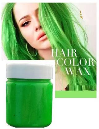 MYEONG Temporary Modeling Natural Color Hair Wax Matte Hairstyle for party , GREEN