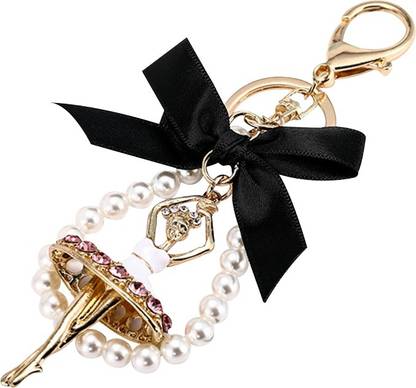 PEEPERLY Charming Ballet Dancer Keychain BLACK Key Chain