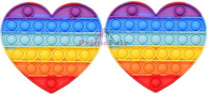 ANANYA SHOP Pop it Fidget Toy pop it Rainbow Pop Bubble, BPA Free Silicone, Push Bubbles Toy