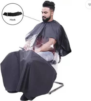 Xbs Hair Cutting Sheet with Transparent for view Mobile Phones Makeup Apron