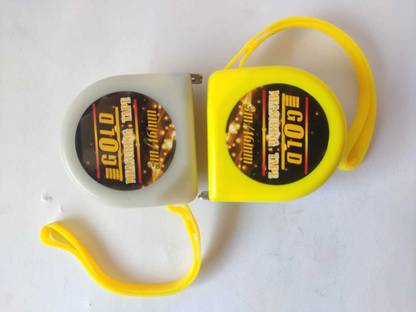 Gold SET OF 2* Metal plated Measuring tape GOLD01 Measurement Tape