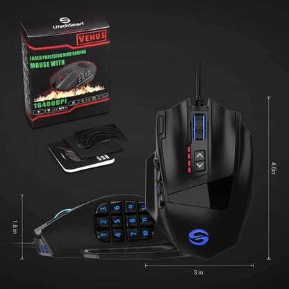 UtechSmart Venus Mouse Wired Ambidextrous Touch  Gaming Mouse