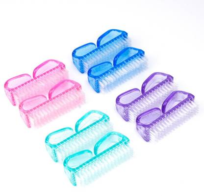 Fameza 8 Pieces Handle Nail Brush Nail Hand Scrubbing Cleaning Brush