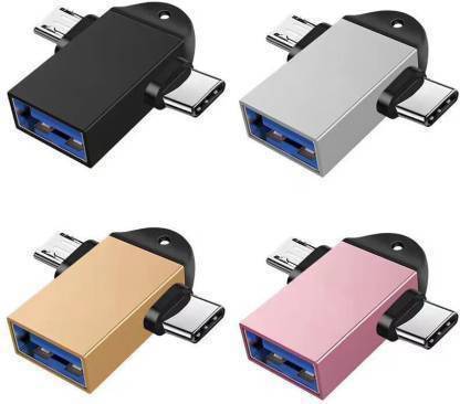 MOJOMIGADGET Micro USB, USB Type C OTG Adapter