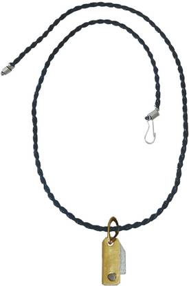 INFINITY Silver pendant with Black Thread Metal