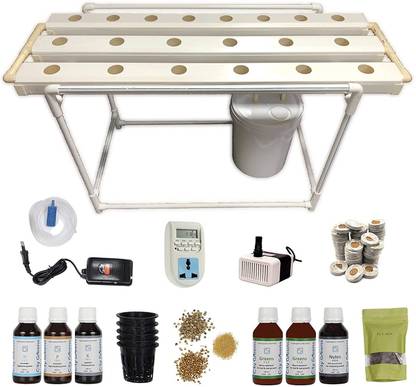 CityGreens NFT Hydroponic System - Outdoor NFT Kit - 20 Plant Container Set