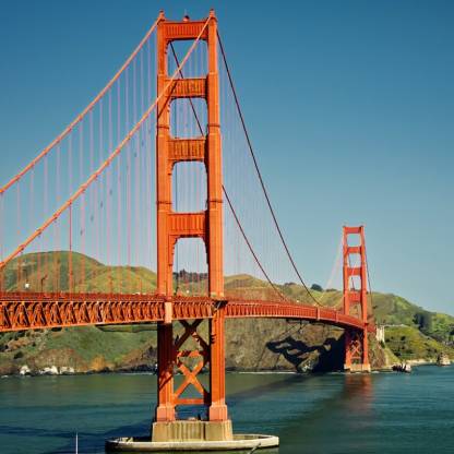 Golden Gate Bridge Poster MultiColor PhotoPaper Print (12 inch X 18 inch, Rolled) Photographic Paper