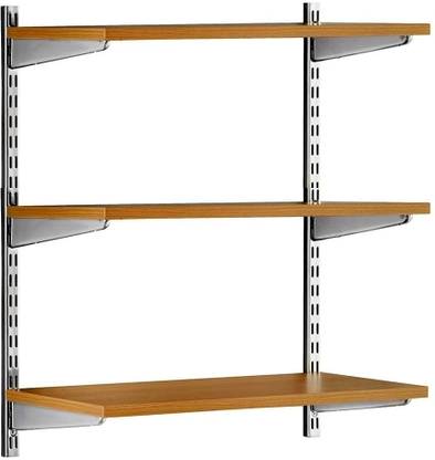 AVRIAN Wall Mount Height Adjustable Storage Holder Shelf for Home & Office;D:24x24x8 in Particle Board Wall Shelf