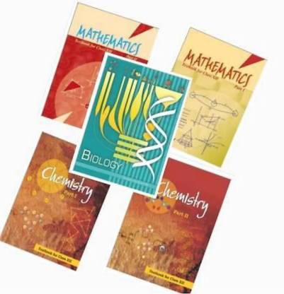 NCERT Class 12th Books In English Medium Mathematics Part 1 & 2 , Chemistry Part 1 & 2 And Biology Book (Combo Set Of 5 Boos)