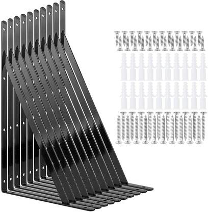 ROSE AHMED Shelf Brackets Heavy Duty Right Angle Bracket Triangle Shelf Brackets 10 Shelf Bracket