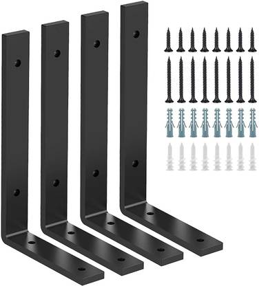 ROSE AHMED Shelf Brackets 10" x 6", Heavy Duty and Extra Thick Shelving Brackets 1 Shelf Bracket