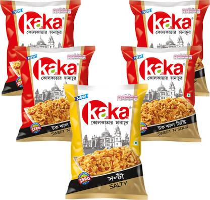 kaa kaa Kaakaa salty 200g x 1 and kaakaa sweet and sour 200g x 4 combo