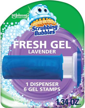Scrubbing Bubbles Toilet Cleaning Gel Glade Lavender Meadow Lavender Block Toilet Cleaner