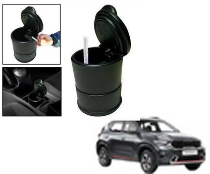 Etradezone Car Interior Black Ash Tray Black Plastic Ashtray