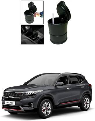 Etradezone Black Plastic Ashtray