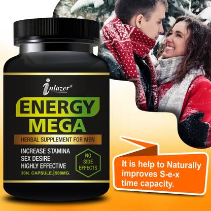 inlazer Energy Mega Sex Pills | For Vigour Vitality Strength Power Performance
