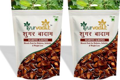इयुर्वादिक शुगर बादाम - 200 gm - डायबिटीज बिटर बादाम - स्काई फ्रूट / महोगनी बीज