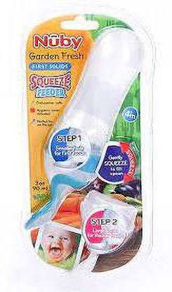 NUBY Squeeze Feeder, 90Ml (4+mon)  - Silicone