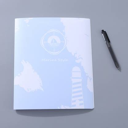 Ximi Vogue pp Marine Style Letter Size Presentation Display Book (20 Pockets)