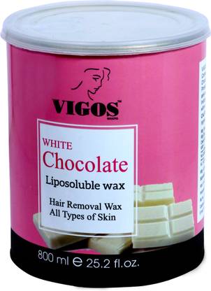 VIGOSWAXING Vigos White Chocolate Liposoluble Wax for All types of Skin (800ml) Wax