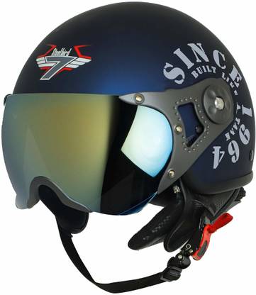 Steelbird SB-27 7Wings Tank Open Face Graphic Helmet Motorbike Helmet