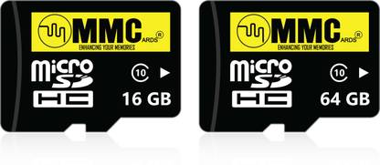 MMC 16GB+64GB Micro SD card Class 10,Small memory card for Smartphones, Tablets and Other Micro Slots (Lifetime warranty) 16+64GB Memory Card Combo. High Speed for Smartphone, Tablets & more 16 GB + 64 GB MicroSD Card Class 10 15 MB/s  Memory Card Compatible with Mobile, Tablet, Camera, Gaming Console
