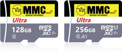 MMC MMC 128+256GB Micro Sd Card Pack of 2 256 GB MicroSDHC Class 10 120 MB/s  Memory Card