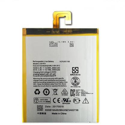 TokyoTon Mobile Battery For  Lenovo LePad S5000 S5000H Pad A3500 Tablet PC L13D1P31