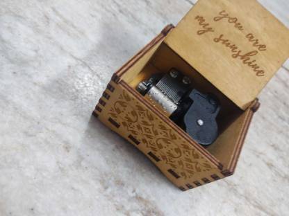 orfin AUTOMATIC MUSIC-BOX-YOU ARE MY SUNSHINE BROWN Music Box gift to someone special