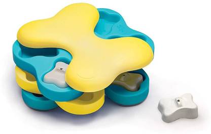 outward hound Nina Ottosson Dog Tornado Puzzle Game | Brain and Exercise Game for Dogs Plastic Treat Dispensing Toy For Dog
