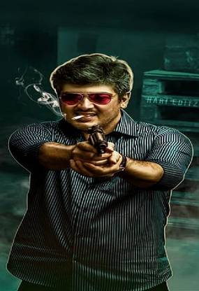 thala ajith actor billa hero kollywood mankatha tamil ultimatestar wallpaper Poster Paper Print