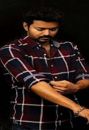 thalapathy vijay actor bigil hero kerala kollywood master star style wallpaper Poster Paper Print