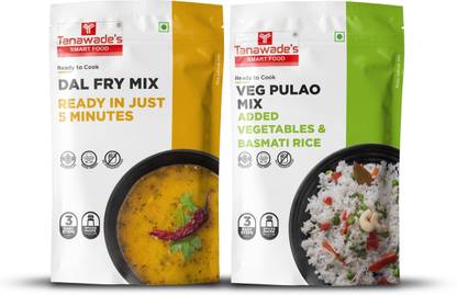 Tanawade's SMART FOOD Dal Fry, Vej Pulao, Mix, 250 g