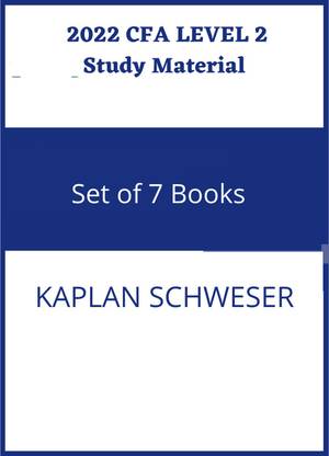 2022 CFA Level 2 Study Material - Kaplan Schweser (Set Of 7 Books)