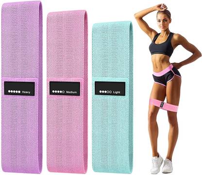 ALORNOR Fabric Exercise Bands Set Booty Bands Hip Bands Wide Workout Bands Resistance Tube