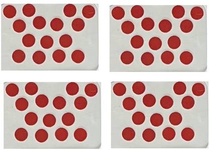 ONLINE JUNCTION OJ Plain Red Kumkum Bindi Womens-Girls 50pc Size-04 Forehead Red Bindis