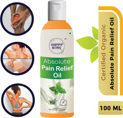 Happy Moms Absolute Pain Relief Oil - For Body Pain Relief Eucalyptus and Peppermint Liquid