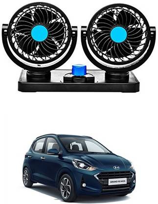 AYW Car Dual Head Fan For Grand i10 NIOS Car Interior Fan