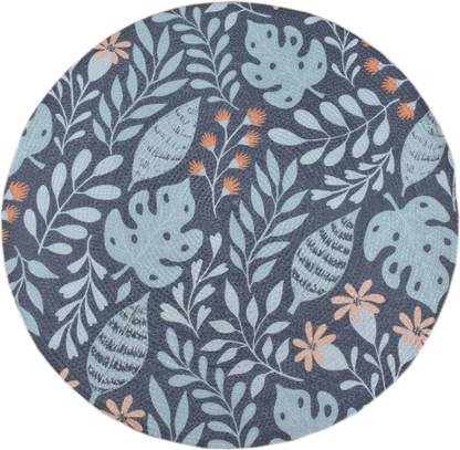 Tikuli 3 ft  X 3 ft Polyester Dhurrie